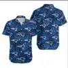 Combo New England Patriots Button-Up Shirt & Men Shorts RL47