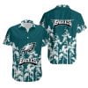 Combo Philadelphia Eagles Button-Up Shirt & Men Shorts TE73