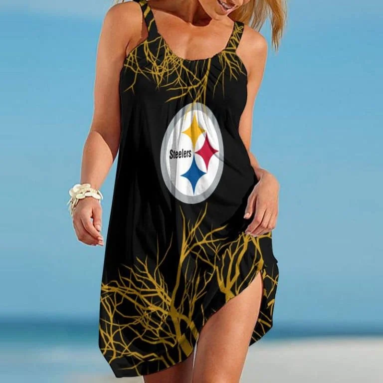 Pittsburgh Steelers Beach Dress Summer KG56