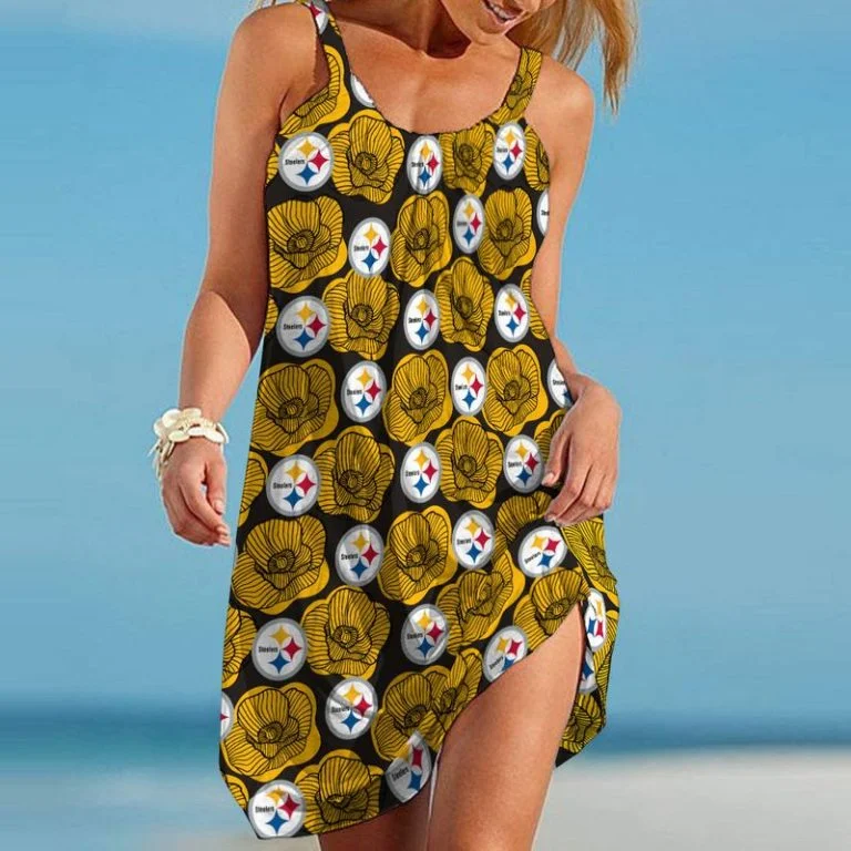 Pittsburgh Steelers Beach Dress Summer CJ44