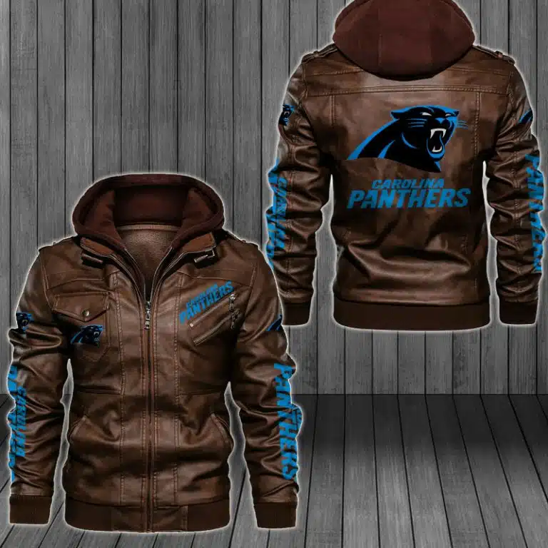Carolina Panthers Leather Jacket LF41 - Image 2