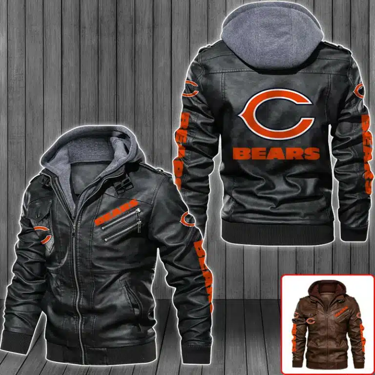 Chicago Bears Leather Jacket JK34