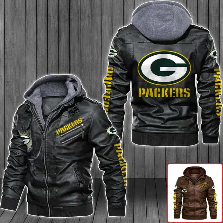 Green Bay Packers Leather Jacket EJ31