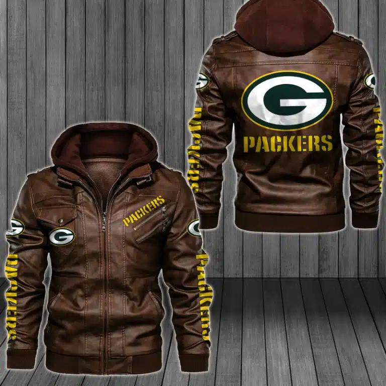 Green Bay Packers Leather Jacket EJ31 - Image 2