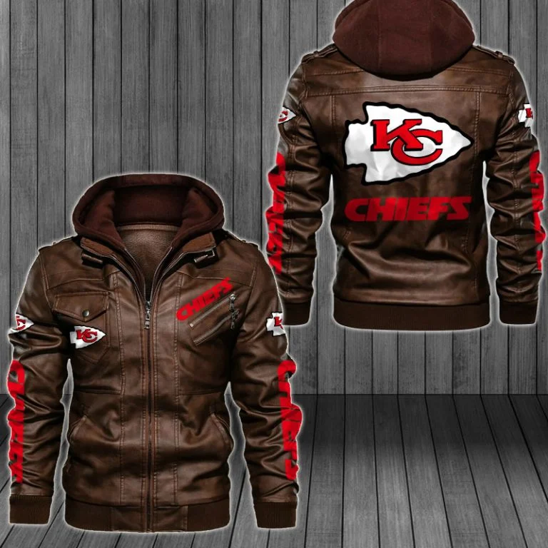 Kansas City Chiefs Leather Jacket HE51 - Image 2