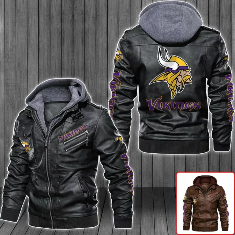 Minnesota Vikings Leather Jacket  RK73