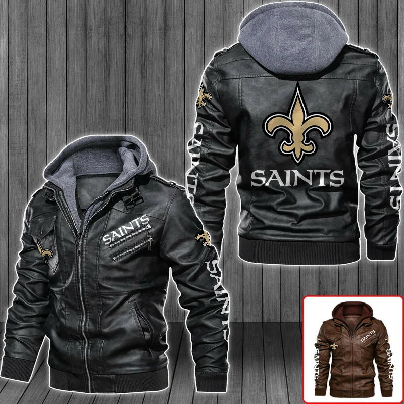 New Orleans Saints Leather Jacket UQ46