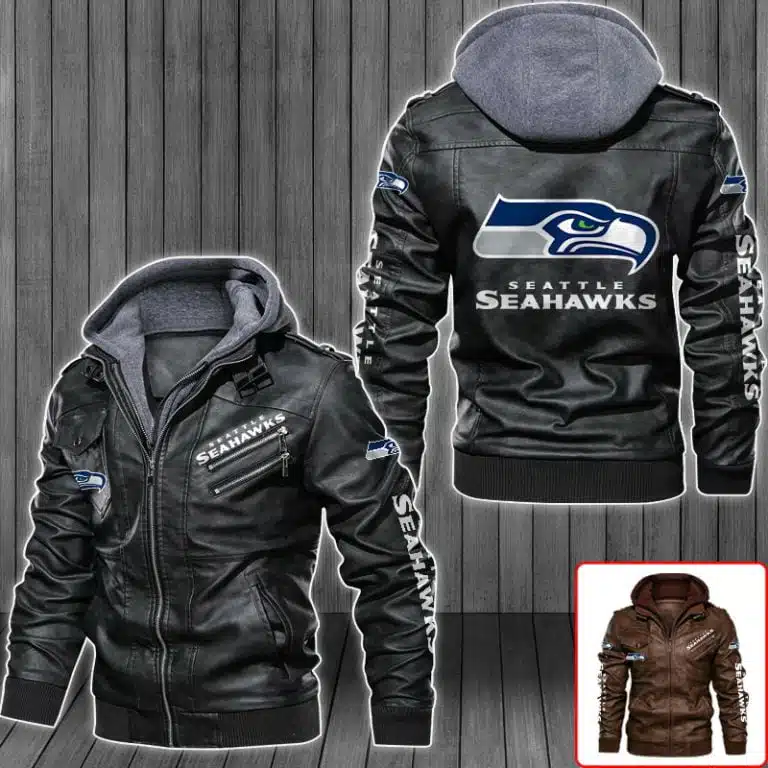 Seattle Seahawks Leather Jacket TO47