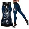 New England Patriots Women's Hollow Out Tank Top + Legging DJ12