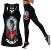 New England Patriots Women's Hollow Out Tank Top + Legging UR98