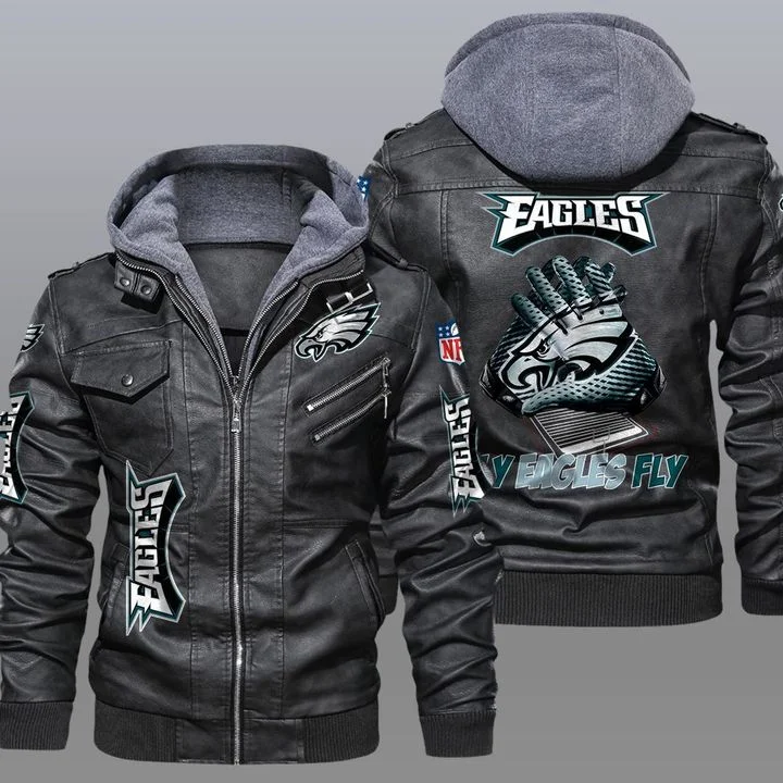 Philadelphia Eagles Leather Jacket YD73
