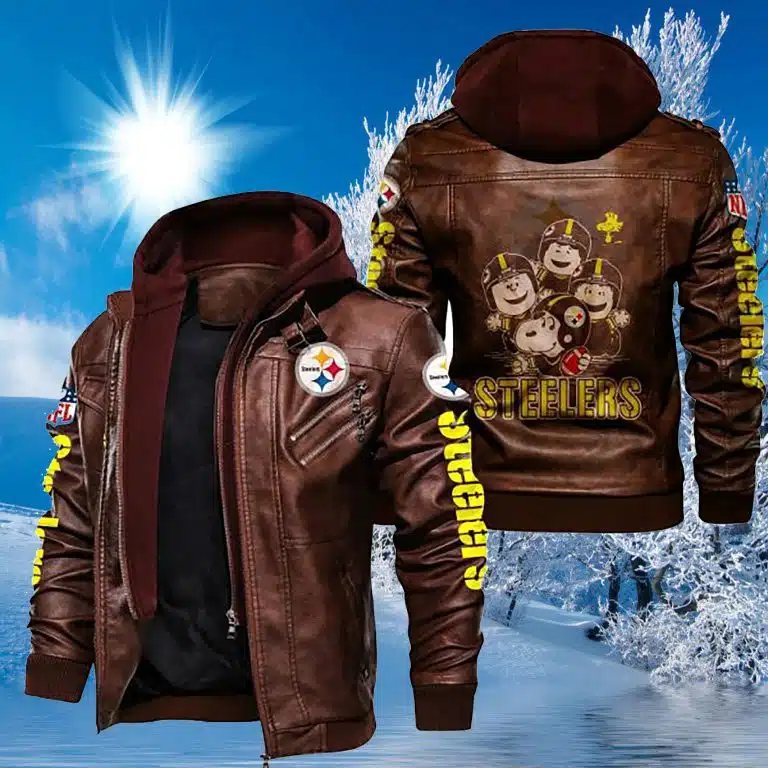 Pittsburgh Steelers Leather Jacket QL27 - Image 2