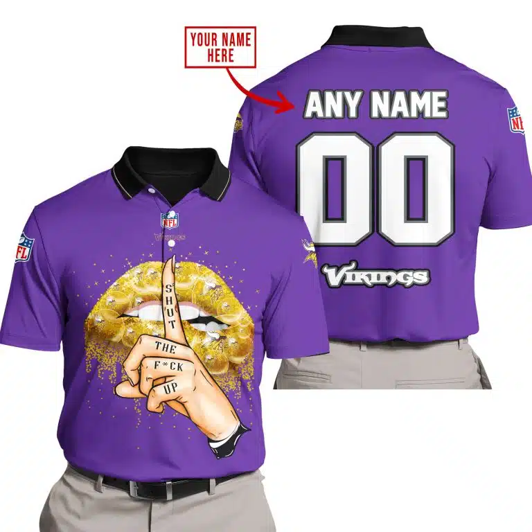 Shut The FCK Up | Minnesota Vikings | Custom Your Name - Image 4