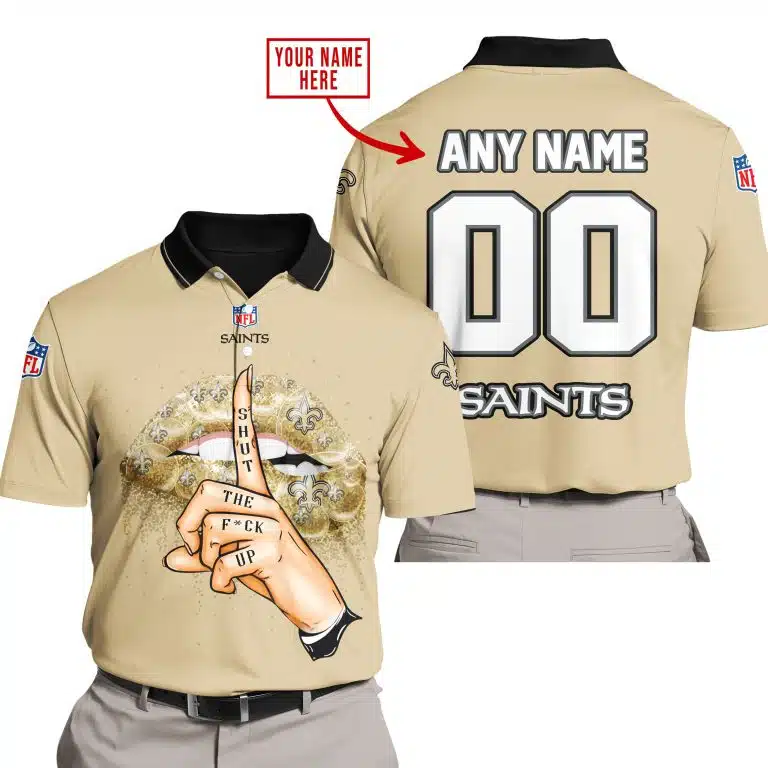 Shut The Fck Up | New Orleans Saints | Custom Your Name - Image 4