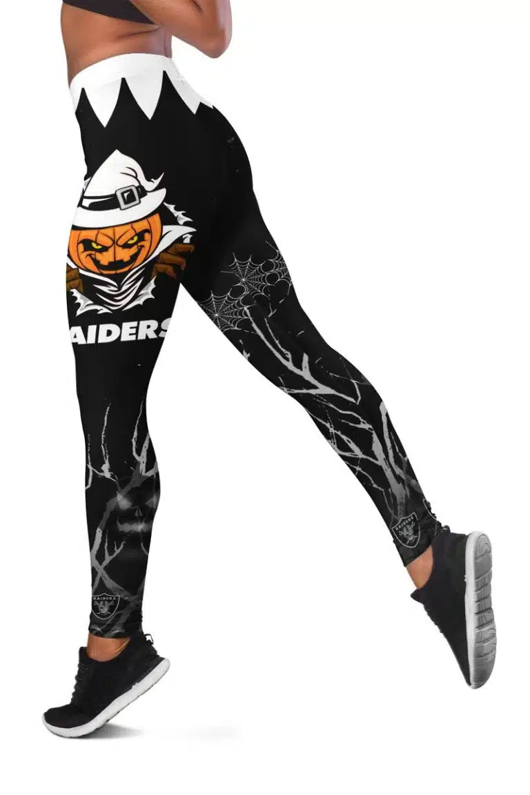 Las Vegas Raiders Women's Hollow Out Tank Top + Legging IR71 - Image 3
