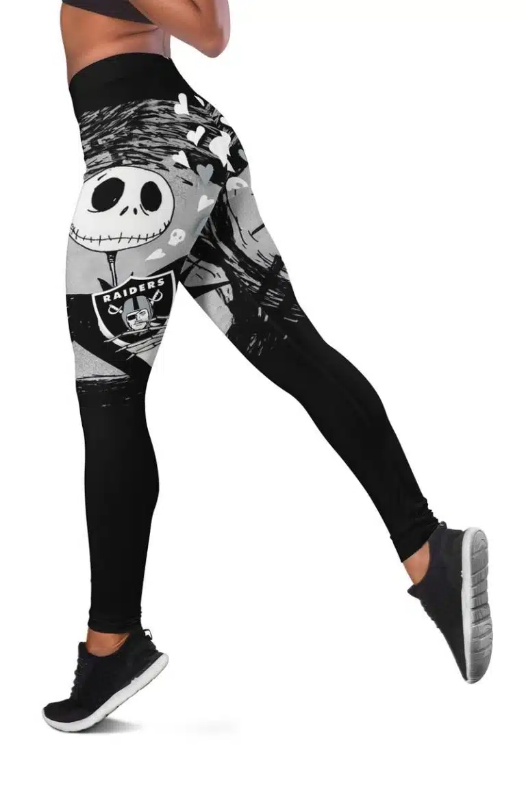 Las Vegas Raiders Women's Hollow Out Tank Top + Legging LD13 - Image 3
