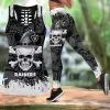 Las Vegas Raiders Women's Hollow Out Tank Top + Legging IT13