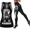 Las Vegas Raiders Women's Hollow Out Tank Top + Legging EK13