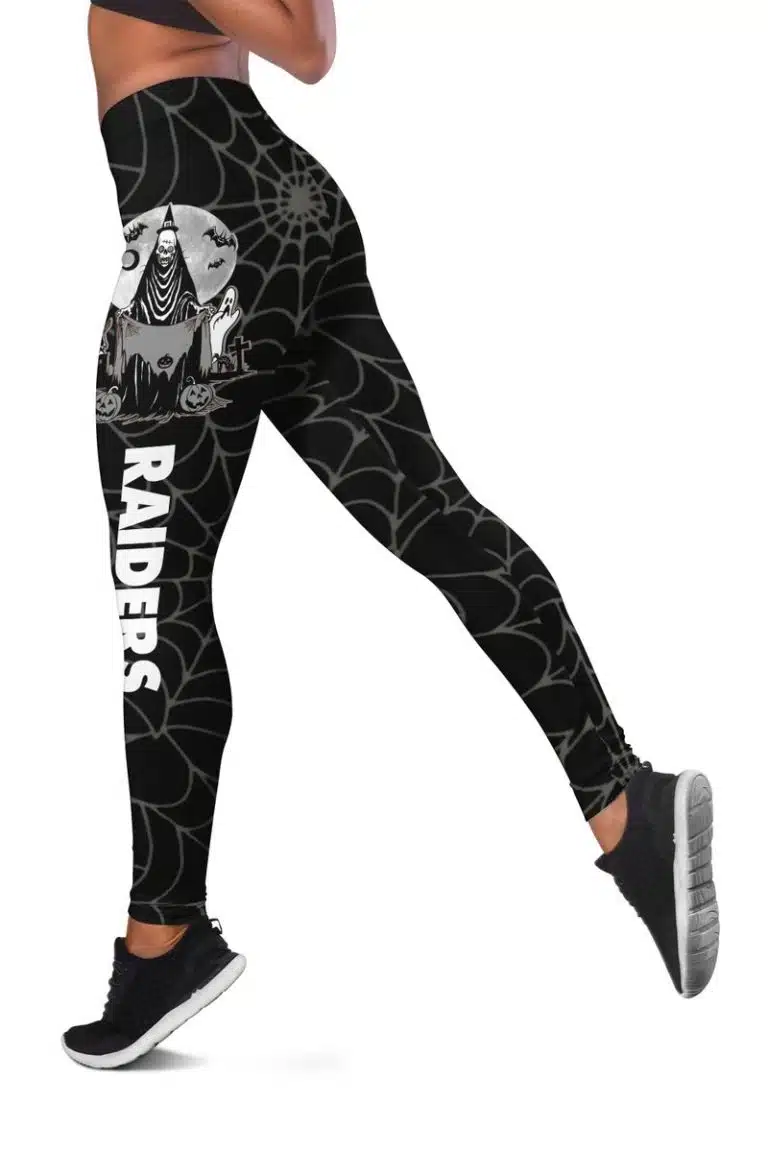 Las Vegas Raiders Women's Hollow Out Tank Top + Legging EK13 - Image 3