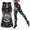 Las Vegas Raiders Women's Hollow Out Tank Top + Legging JK93