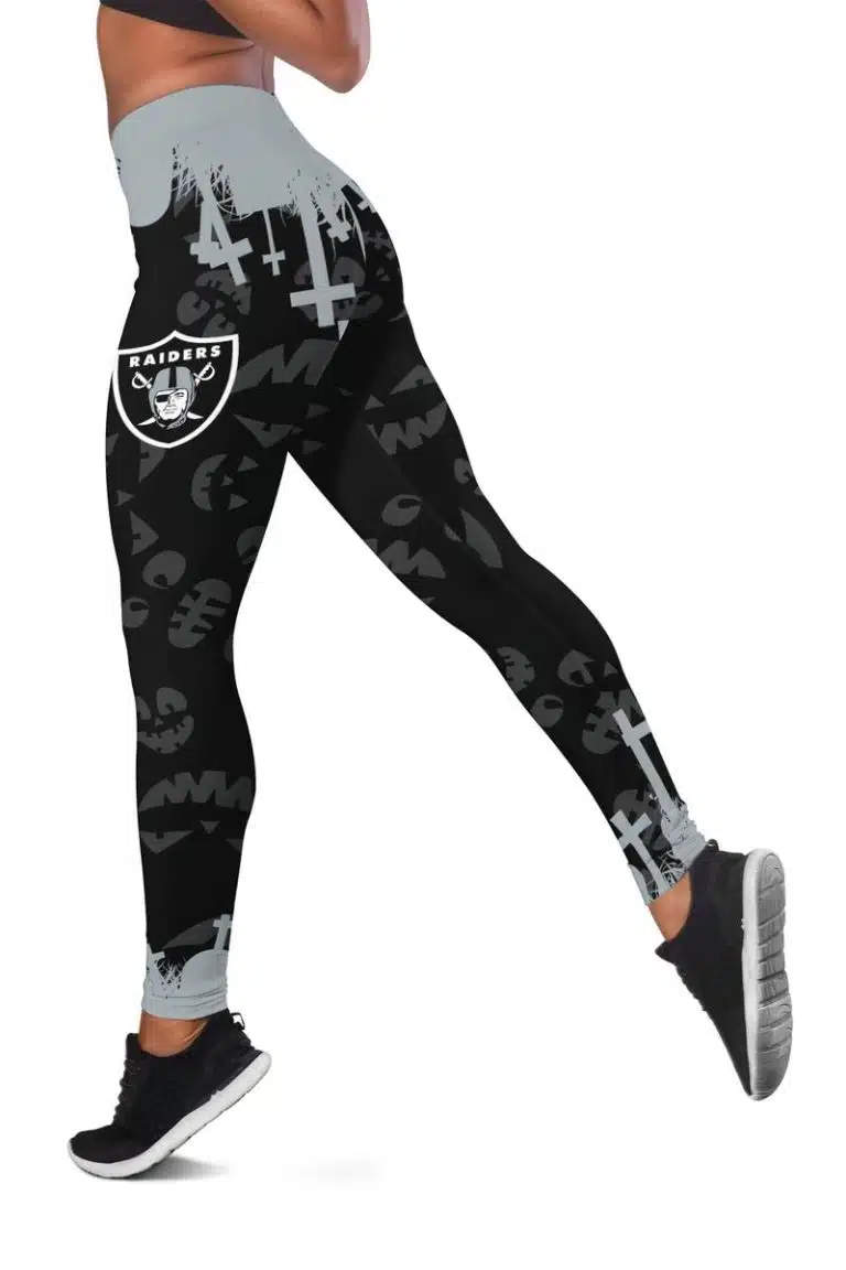 Las Vegas Raiders Women's Hollow Out Tank Top + Legging KL97 - Image 3