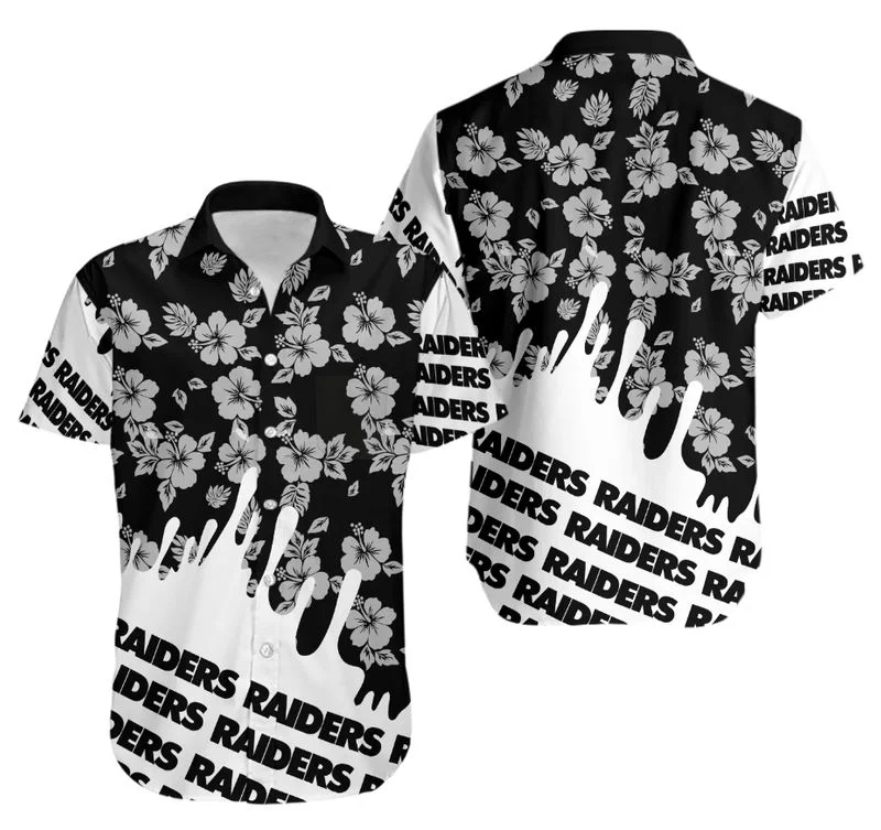 Combo Las Vegas Raiders Button-Up Shirt & Men Shorts YD28