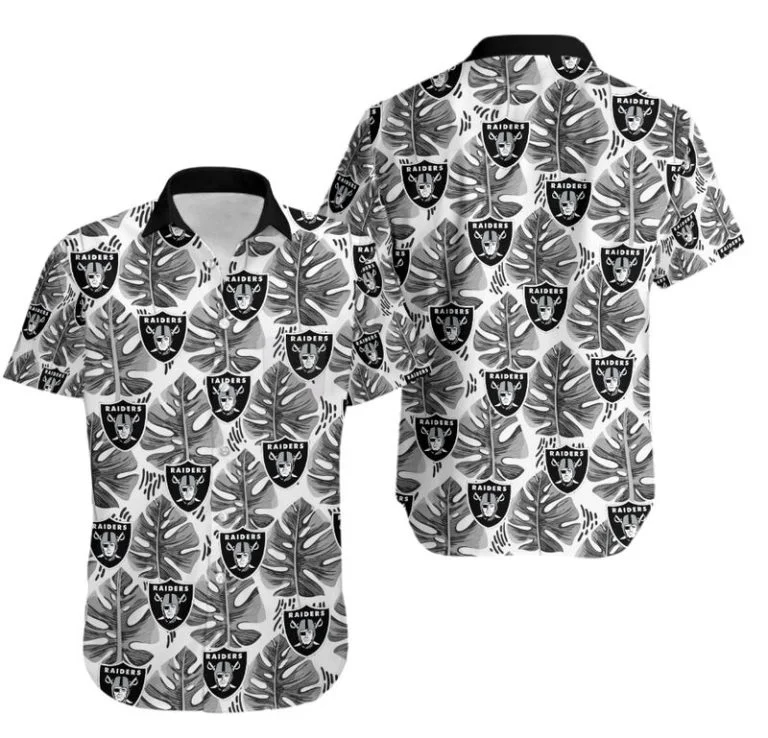 Combo Las Vegas Raiders Button-Up Shirt & Men Shorts YK24