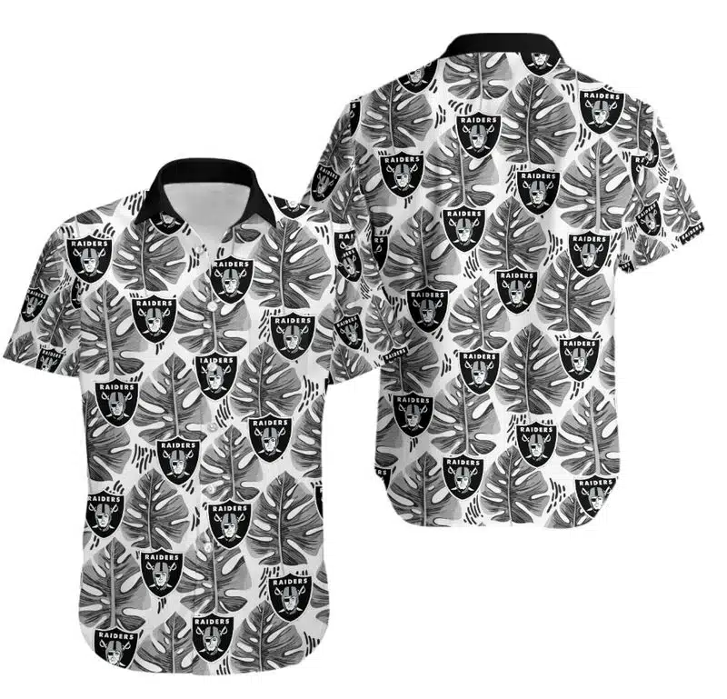 Combo Las Vegas Raiders Button-Up Shirt & Men Shorts YK24