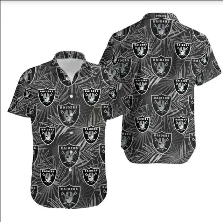 Combo Las Vegas Raiders Button-Up Shirt & Men Shorts UY21