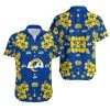 Combo Los Angeles Rams Button-Up Shirt & Men Shorts RY51