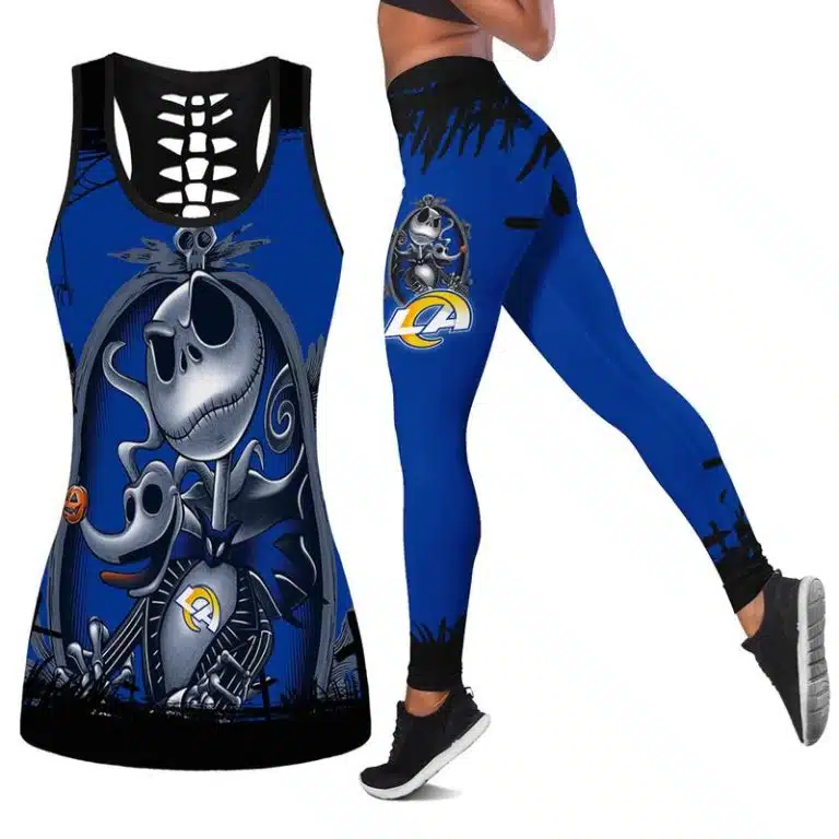 Los Angeles Rams Women's Hollow Out Tank Top + Legging TL58