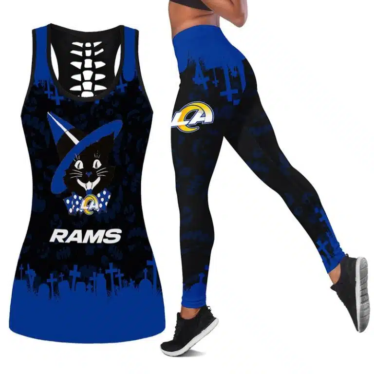 Los Angeles Rams Women's Hollow Out Tank Top + Legging UD67