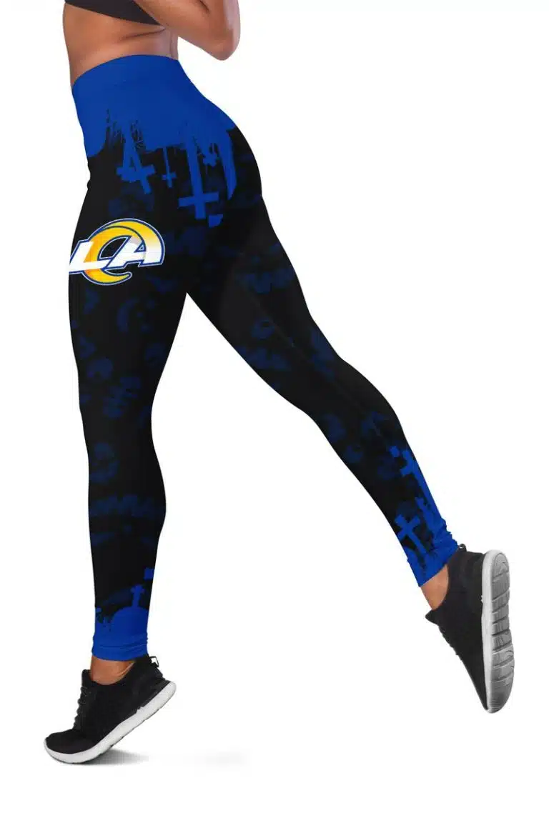 Los Angeles Rams Women's Hollow Out Tank Top + Legging UD67 - Image 3