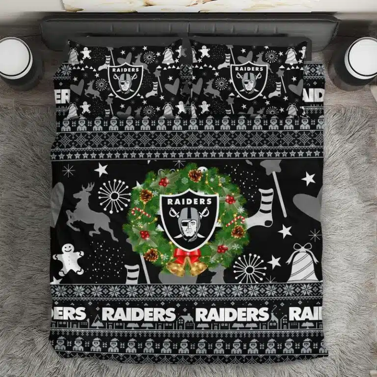 Las Vegas Raiders Bedding Set TR87