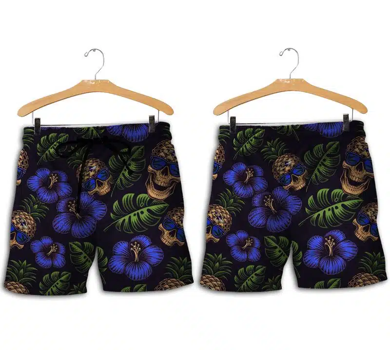 Combo Baltimore Ravens Button-Up Shirt & Men Shorts LQ11 - Image 2