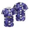 Combo Baltimore Ravens Button-Up Shirt & Men Shorts VH27