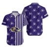 Combo Baltimore Ravens Button-Up Shirt & Men Shorts KD20
