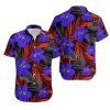 Combo Baltimore Ravens Button-Up Shirt & Men Shorts LD83