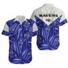 Combo Baltimore Ravens Button-Up Shirt & Men Shorts EK34