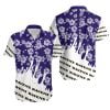 Combo Baltimore Ravens Button-Up Shirt & Men Shorts KF37
