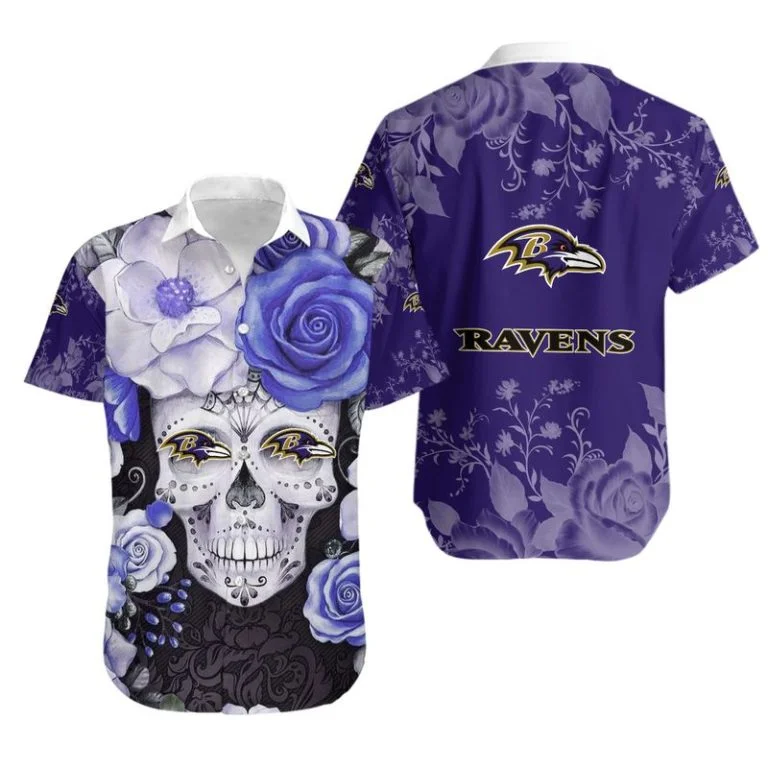 Baltimore Ravens Button-Up Shirt CK41