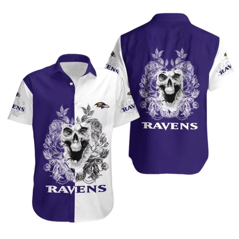 Baltimore Ravens Button-Up Shirt LG24