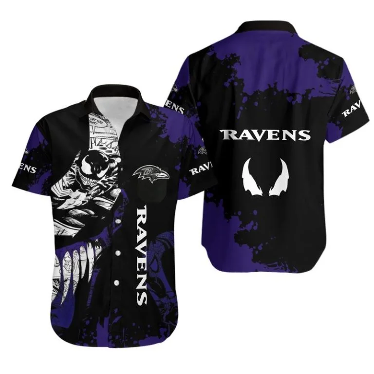 Baltimore Ravens Button-Up Shirt QG73