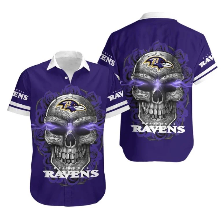 Baltimore Ravens Button-Up Shirt TN41