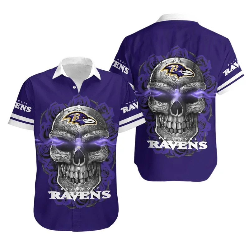 Baltimore Ravens Button-Up Shirt TN41