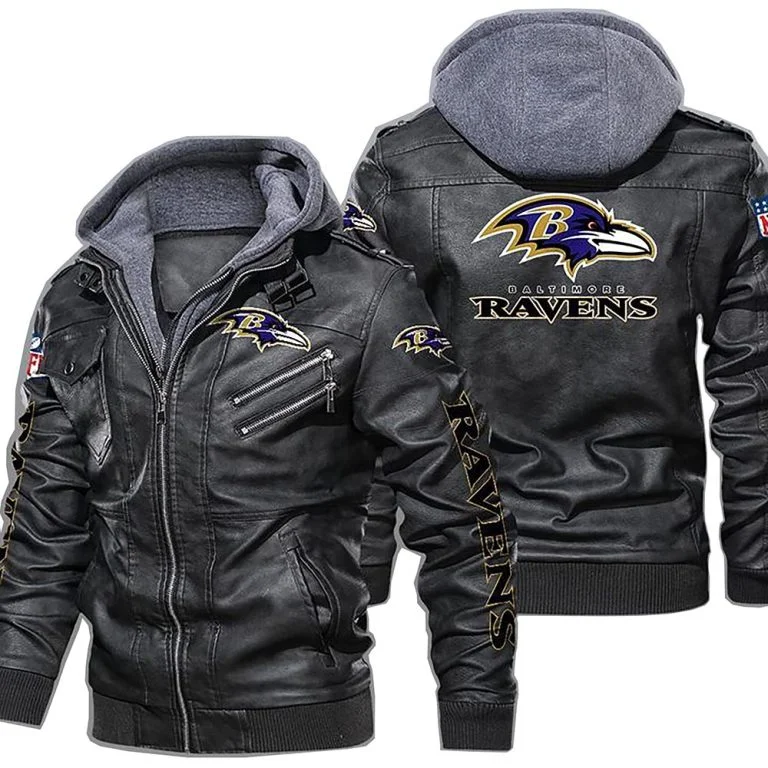 Baltimore Ravens Leather Jacket EK71