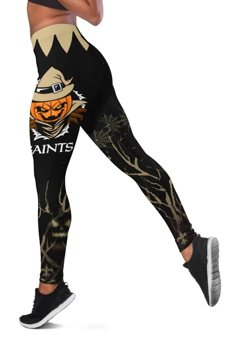 New Orleans Saints Women's Hollow Out Tank Top + Legging OE76 - Image 3