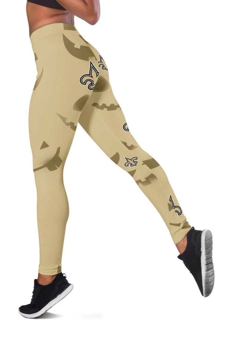 New Orleans Saints Women's Hollow Out Tank Top + Legging EY76 - Image 3