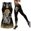 New Orleans Saints Women's Hollow Out Tank Top + Legging IE91