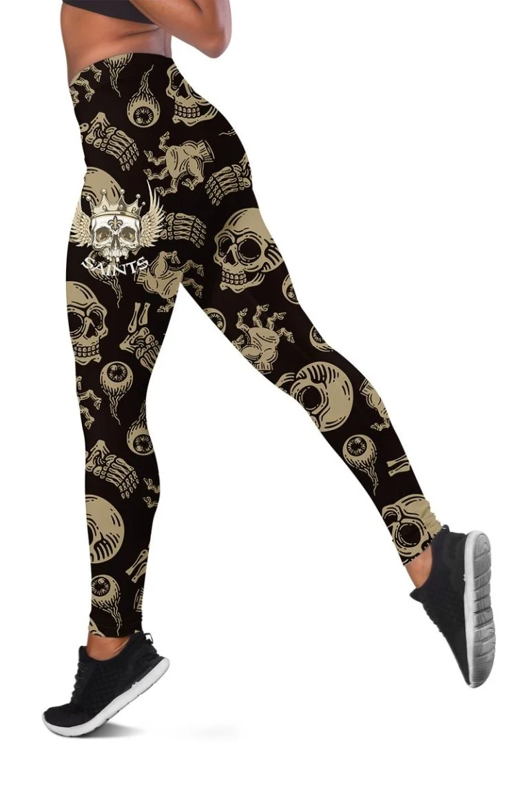 New Orleans Saints Women's Hollow Out Tank Top + Legging JT79 - Image 3
